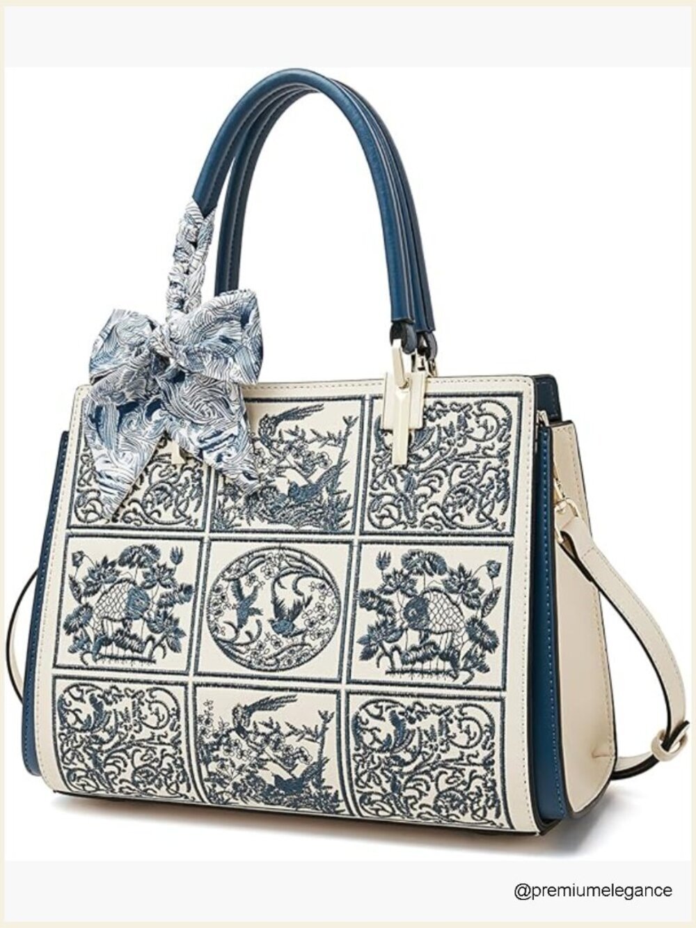 Designer Vintage Satchel Tote Bag Top-Handle Shoulder Crossbody Purse